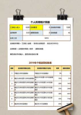 【Excel模板】打造你的快捷個(gè)稅計(jì)算器 輕松搞定薪資計(jì)算